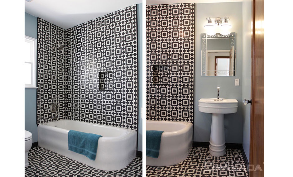 ... bold fez cement tiles for bathroom floors and walls ... CLNDKZR