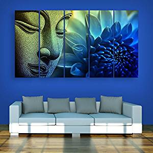 ... inephos multiple frames buddha beautiful wall painting (150cm x 76cm) KNMSEQG