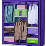 ! new portable wardrobe rail clothes storage hanger closet with waterproof  cover ZKGCUQB