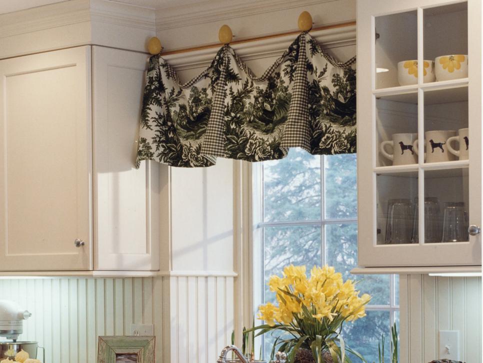 adding color and pattern with window valances | hgtv JEQEIXH