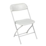amazon.com: best choice products (5) commercial white plastic folding chairs  stackable wedding VVCJZRR