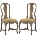 antique dining chairs weathered french blue dining chairs - pair XHLRUCF