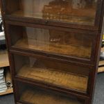 antique oak barrister bookcase c1881-1904 four stack 34x14x60h new england  furniture shipping RMVZLXB