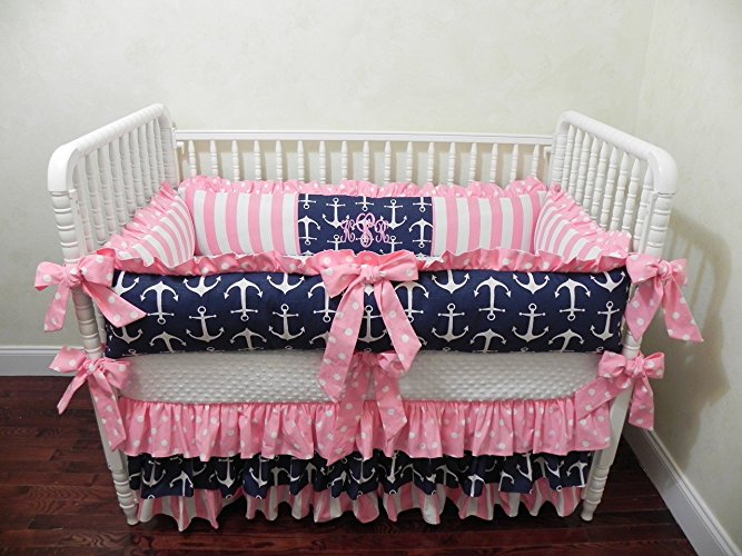 baby bedding for girls nursery bedding, baby bedding set tori, girl crib bedding, nautical baby JETCFPL