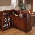 bar furniture classic cherry bar with side bar magnifier FAGQRZD