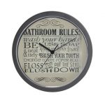 bathroom clocks bathroom rules wall clock OTHWGAK