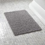 bathroom mat loop light grey bath rug | crate and barrel IADOUCL