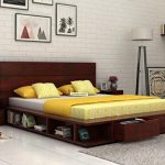 bed designs queen size bed, double bed with storage at best prices online HLXLNBN