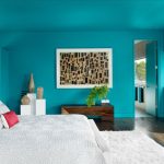 bedroom paint ideas bold turquoise DXRFNSJ