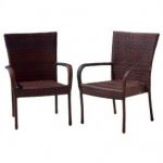 best selling outdoor wicker chairs, 2-pack EVAQADB