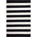 black and white rug fab habitat nantucket striped black/white indoor/outdoor area rug u0026 reviews  | BJCSGIO