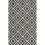 black and white rug mercury row obadiah hand-tufted black area rug u0026 reviews | wayfair FAFHGXM