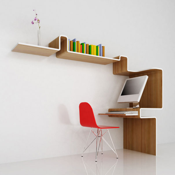 bookshelf design 10. k workstation. u201c OYUZEJM
