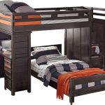 bunk beds creekside charcoal twin twin step bunk bed with desk - beds colors JTTRIGL