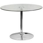 cavell round glass dining table FYQZNCM