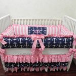 crib bedding for girls nursery bedding, baby bedding set tori, girl crib bedding, nautical baby  bedding, LKTMFQD