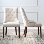 dining chair belham living thomas tufted tweed dining chairs - set of 2 | hayneedle MEZYYWT
