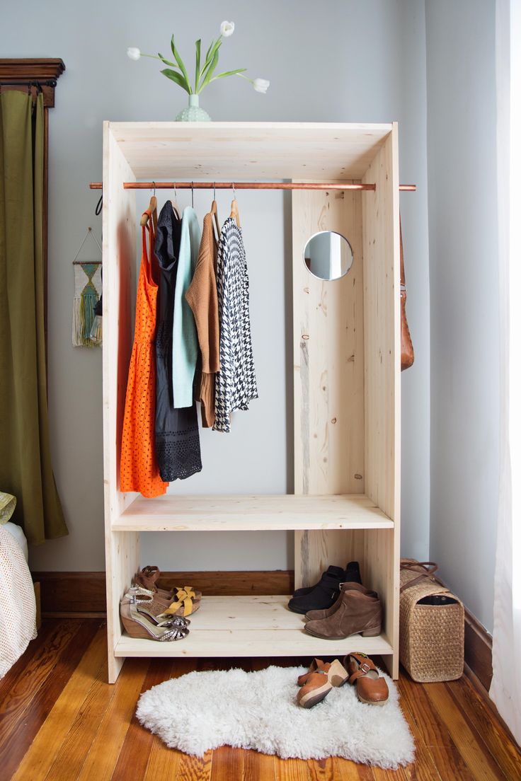 diy wardrobe modern wooden wardrobe diy (a beautiful mess) FJOAANW