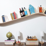 floating bookshelves #1: curved bookshelf by perfekte velle NTNNMKS