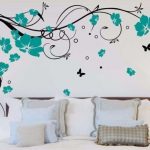 flower design wall painting JSLAVWS