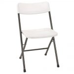 folding chairs white folding chair (set of 4) NOZAJID