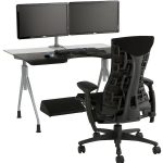 gaming computer desk herman-miller-ergonomic-gaming-desk VLCYJUW