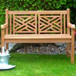 garden benches oxford cross weave back teak bench 120cm teak bench cross weave back OLSRHIT