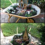 garden decor who ever thought of making this mobile fairy garden is a genius! learn JOAWKIT