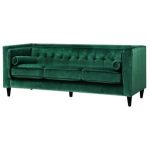 green sofa roberta velvet chesterfield sofa EXYYIKP