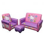 hello kitty toddler sofa, chair and ottoman set, lavender (discontinued by  manufacturer) OPZWXOZ