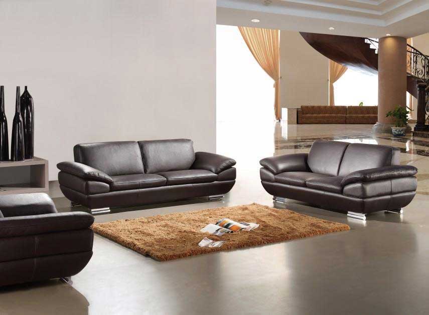italian leather sofa set in espresso finish GSQJVDQ