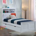 kids trundle beds botany bed frame features handy pull down storage in the bed head as CVNTCLM