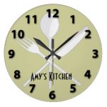 kitchen clocks kitchen utensils round wall clock XXSULDP