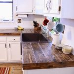 kitchen counter tops ***cheap countertop idea cover formica with boards, screw them in place,  then JOPCBTZ