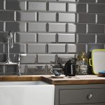kitchen wall tiles grey brick effect kitchen wall tile more CYNXDQE