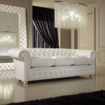 luxury italian premium white leather sofa PTCULAD