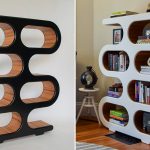 mid century modernism design bookcase - cool bookshelves DHWQGUL