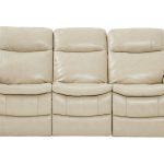milano stone leather reclining sofa - reclining sofas (beige) QWBDNIA