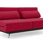 modern sofa bed apollo red convertible sofa bed sleeper with 2 matching pillows GBXKQOJ