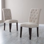 morgana tufted parsons dining chair - set of 2 | hayneedle JRMTDPE