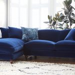 navy blue velvet sofa by darlings of chelsea ZUBDESM