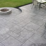 nice stamped concrete patio in small home interior ideas SYUYFLN