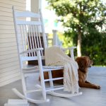 outdoor rocking chair white rocking chair helps your infant to fall asleep EUZXMDV