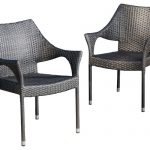 outdoor wicker chairs alameda outdoor chairs, set of 2 contemporary-outdoor-dining-chairs STEDIYZ