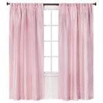pink curtains faux silk pleat curtain panel - simply shabby chic™ UWVZFGM