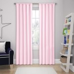 pink curtains solar shield microfiber rod pocket 84-inch room darkening window curtain  panel in TFGCCBG