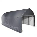 portable garage grey steel and polyethylene garage without floor-90153.0 - the home depot DEWGNPX
