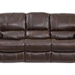 sanderson walnut leather reclining sofa - leather sofas (brown) WKFLZYP