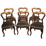 set of six mahogany victorian period antique dining chairs 1 LBCTAVV