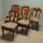 set of six victorian mahogany antique dining chairs JIGXBMN